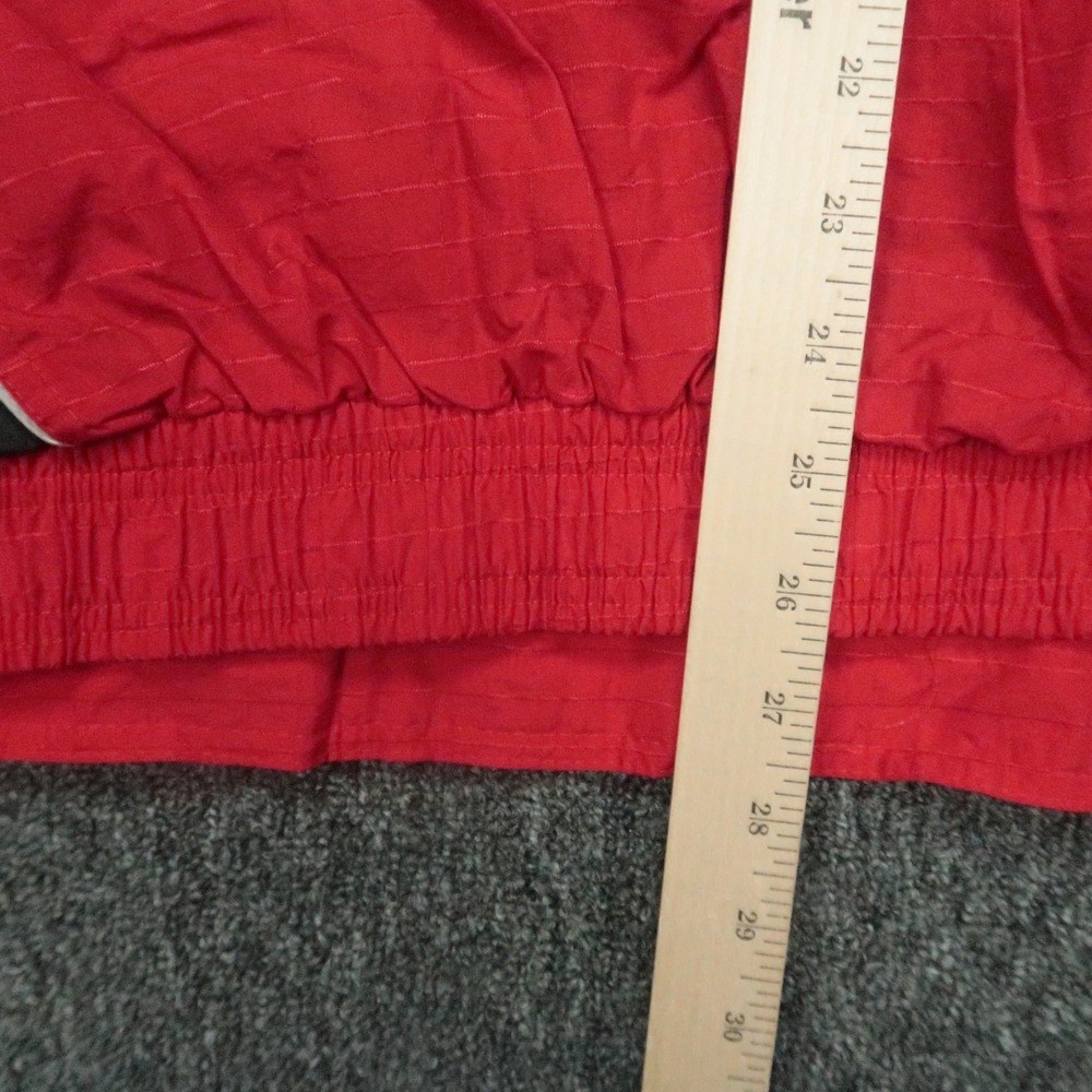 VINTAGE Ohio State Buckeyes Jacket Mens XL Red Starter 90s Pullover Anorak Lined - Picture 12 of 14